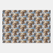 Schattigee Puppy Dogs in de Sneeuwkerst Inpakpapier Vel (Voorkant 2)