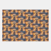 Schattigee Puppy Dogs in de Sneeuwkerst Inpakpapier Vel (Voorkant)