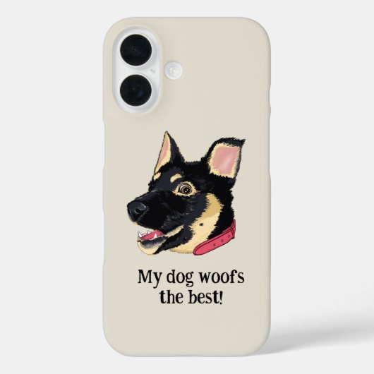 Schattigee Puppy Duitse Herder - Hondenliefhebber Case-Mate iPhone Case (Achterkant)