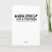 Schattigee puppy en cupcake gepersonaliseerde Happ Kaart (Achterkant)