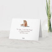 Schattigee puppy en teddy realist hondenkunst sorr kaart (Achterkant)