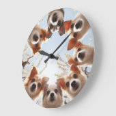 Schattigee Puppy Funny Dog Muur Klok (Hoek)