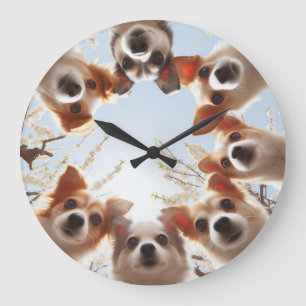 Schattigee Puppy Funny Dog Muur Klok