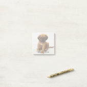 Schattigee Puppy Gepersonaliseerde Hondenliefhebbe Post-it® Notes (Op bureau)