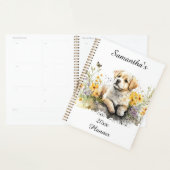 Schattigee Puppy Gepersonaliseerde Planner (Display)