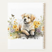 Schattigee Puppy Gepersonaliseerde Planner (Achterkant)
