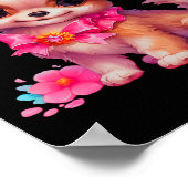 Schattigee Puppy Happy Dog, Puppy Kwekerij Poster (Hoek)