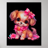Schattigee Puppy Happy Dog, Puppy Kwekerij Poster (Voorkant)