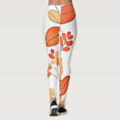 Schattigee Puppy Herfst Kunstwerk Leggings (Achterkant)