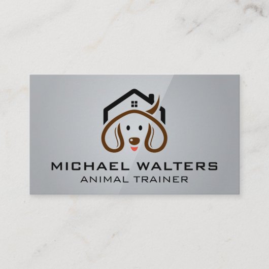 Schattigee Puppy Home Logo | hondentrimmer Visitekaartje (Voorkant)