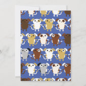 Schattigee puppy hond Kleurrijke 1e verjaardag Uit Kaart (Achterkant)