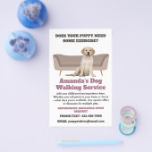 SCHATTIGEE Puppy Hond Wandelen Huisdier Zitten Kle Flyer (Enkel)