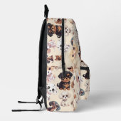 Schattigee Puppy Hondenperzik Bedrukte Rugzak (Links)