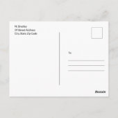 Schattigee puppy in jeans kunst briefkaart (Achterkant)