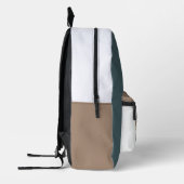 Schattigee puppy in jeans kunstmonogram bedrukte rugzak (Links)