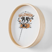 Schattigee puppy in pompoen - Halloween hondenillu (Hoek)