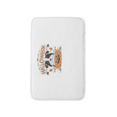 Schattigee puppy in pompoen - Halloween hondenillu Badmat (Voorkant Verticaal)