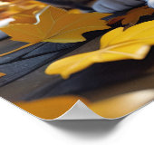 Schattigee puppy in pompoen Halloween Hondenliefhe Poster (Hoek)