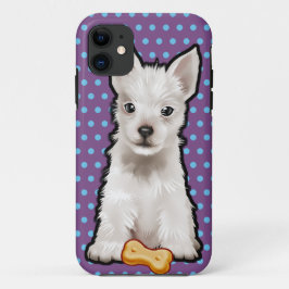 SCHATTIGEE PUPPY iPhone SE + iPhone 5/5S hoesje
