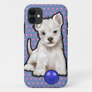 SCHATTIGEE PUPPY iPhone SE + iPhone 5/5S hoesje