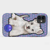 SCHATTIGEE PUPPY iPhone SE + iPhone 5/5S hoesje (Achterkant (horizontaal))