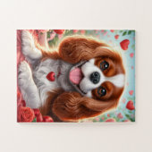 Schattigee Puppy Jigsaw Puzzel Harten (Horizontaal)