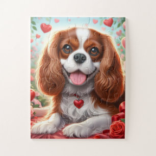 Schattigee Puppy Jigsaw Puzzel Harten