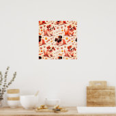 Schattigee puppy kinderkamer Poster (Keuken)