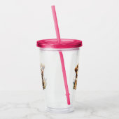 Schattigee puppy/kitten acryl drinkbeker (Links)