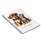 Schattigee puppy/kitten notitieboek (Rechterzijde)