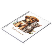 Schattigee puppy/kitten notitieboek (Linkerzijde)