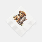Schattigee puppy/kitten servet (Hoek)