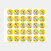 Schattigee puppy kleine poten grote liefde labels (Vel)