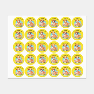 Schattigee puppy kleine poten grote liefde labels