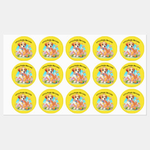 Schattigee puppy kleine poten grote liefde labels