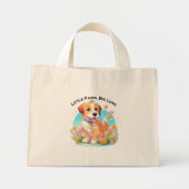 Schattigee puppy kleine poten grote liefde mini tote bag (Voorkant)