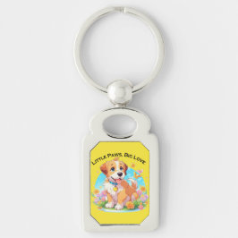 Schattigee puppy kleine poten grote liefde sleutelhanger