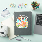 Schattigee puppy kleine poten grote liefde sticker (iPad Cover)