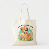 Schattigee puppy kleine poten grote liefde tote bag (Voorkant)
