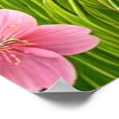 Schattigee puppy met bloemen en vlinders poster (Hoek)