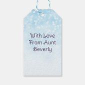 Schattigee puppy met feest Pet verjaardag Cadeaulabel (Achterkant)