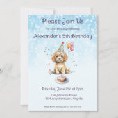 Schattigee puppy met feest Pet verjaardag Kaart (Voorkant)