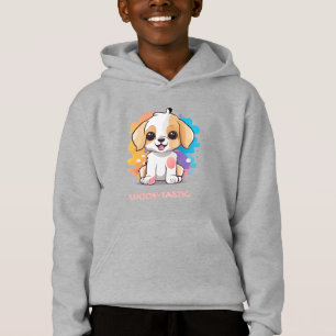 Schattigee puppy met kleurrijke vlekken