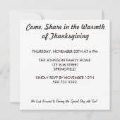 Schattigee puppy met pelgrim Pet Thanksgiving dine Kaart (Achterkant)