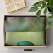 Schattigee puppy met St. Patrick's outfit, shamroc Tissuepapier (Geschenk)