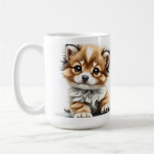 Schattigee Puppy Mok cup (Links)
