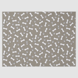 Schattigee Puppy Paw Prints en Botten Nieuwe Verja Tissuepapier