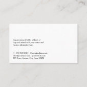 Schattigee puppy | Pet Groomers Logo Visitekaartje (Achterkant)