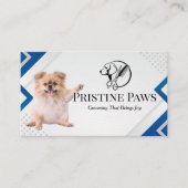 Schattigee puppy | Pet Groomers Logo Visitekaartje (Voorkant)