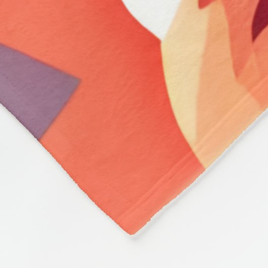 Schattigee Puppy Pop Art Fleece Deken (Hoek)